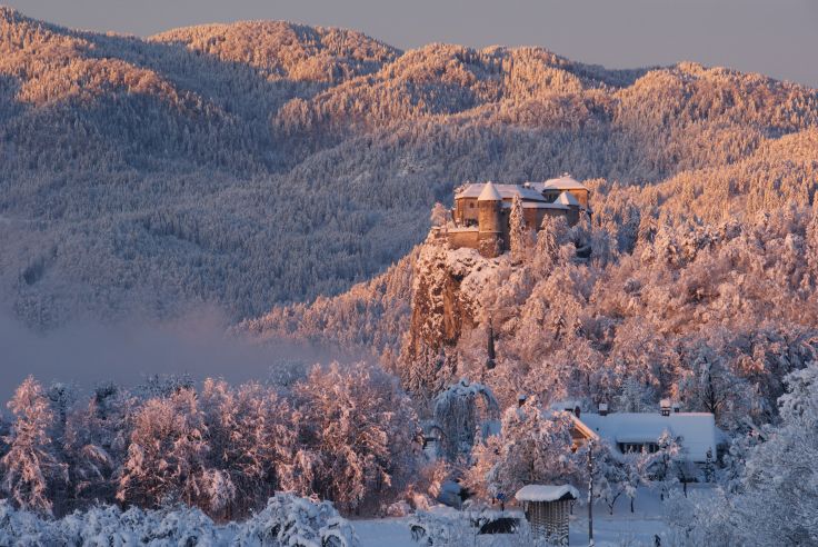 Neige d'ailleurs en Slovénie - De châteaux en chalet