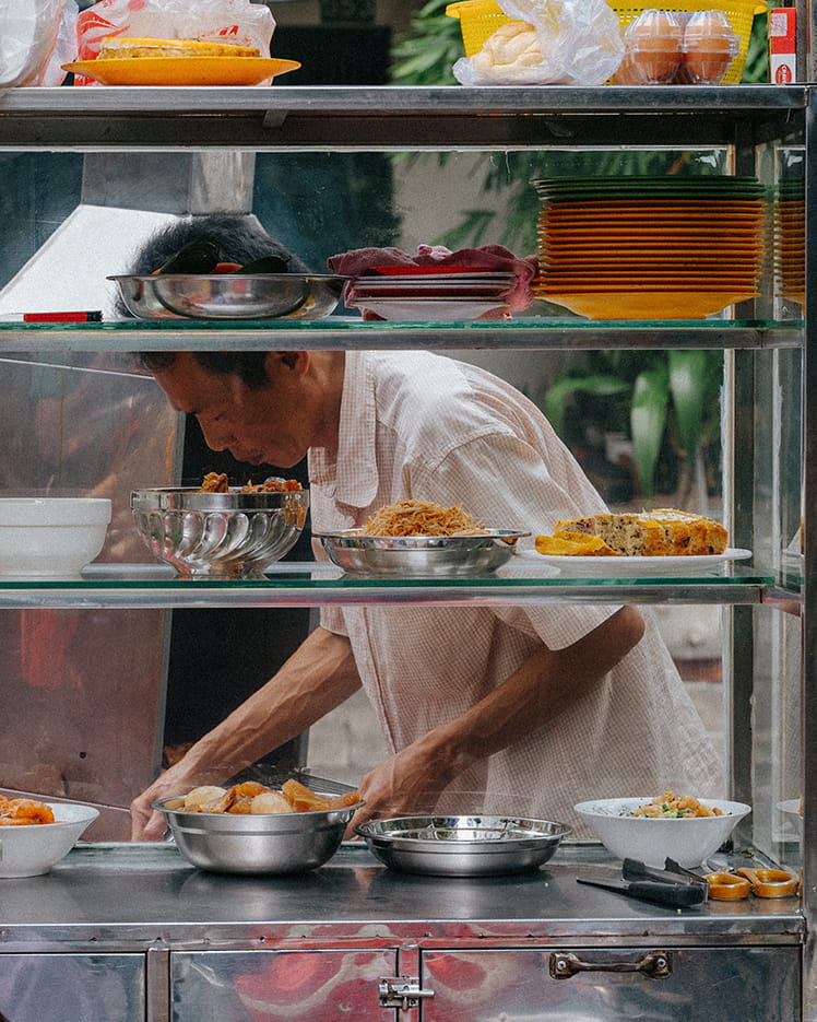 présentoirs plats vietnamiens