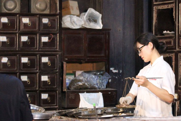 Herboristerie traditionnelle à Hangzhou - Province chinoise du Zhejiang - Chine