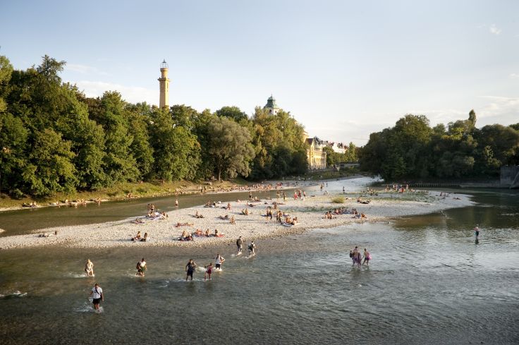 Berges de l’Isar - Munich - Allemagne