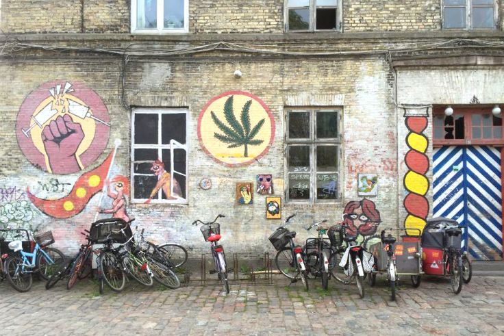Quartier de Christiania - Copenhague - Région de Hovedstaden - Danemark