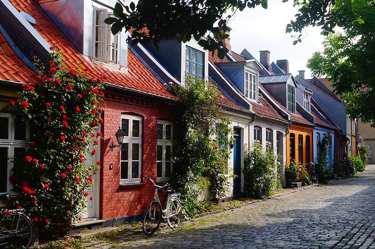 Dans la rue Mollestien à Aarhus - Jutland - Danemark