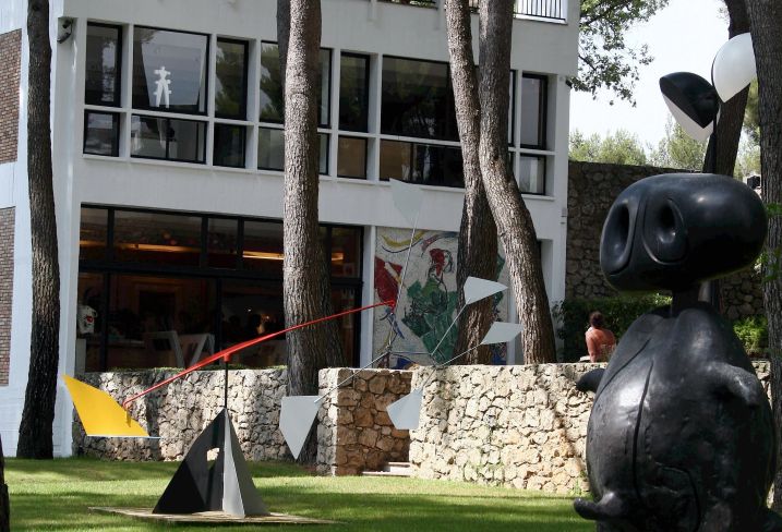 Exposition des oeuvres d'Alberto Giacometti - Fondation Maeght - Saint-Paul-de-Vence - France