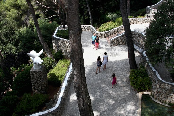 Exposition des oeuvres d'Alberto Giacometti - Fondation Maeght - Saint-Paul-de-Vence - France