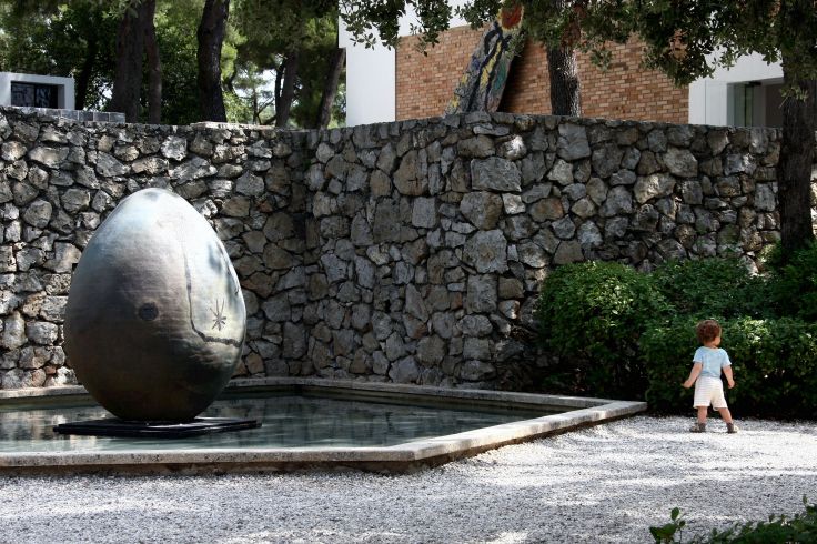Exposition des oeuvres d'Alberto Giacometti - Fondation Maeght - Saint-Paul-de-Vence - France