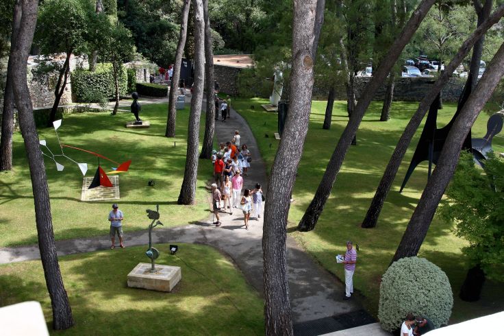 Exposition des oeuvres d'Alberto Giacometti - Fondation Maeght - Saint-Paul-de-Vence - France