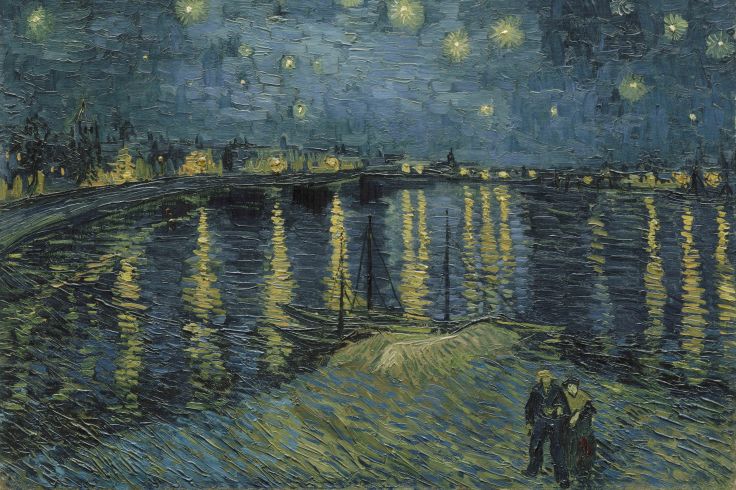 Vincent van Gogh - Nuit étoilée sur le Rhône - 1888 - Paris Musée d'Orsay