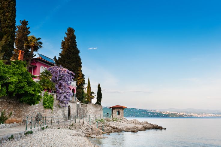 Vue de la mer Adriatique - Opatija - Croatie
