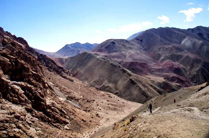 Marche entre Hemis-Shukpachan et Meptek La - Vallée de Sham - Ladakh - Inde