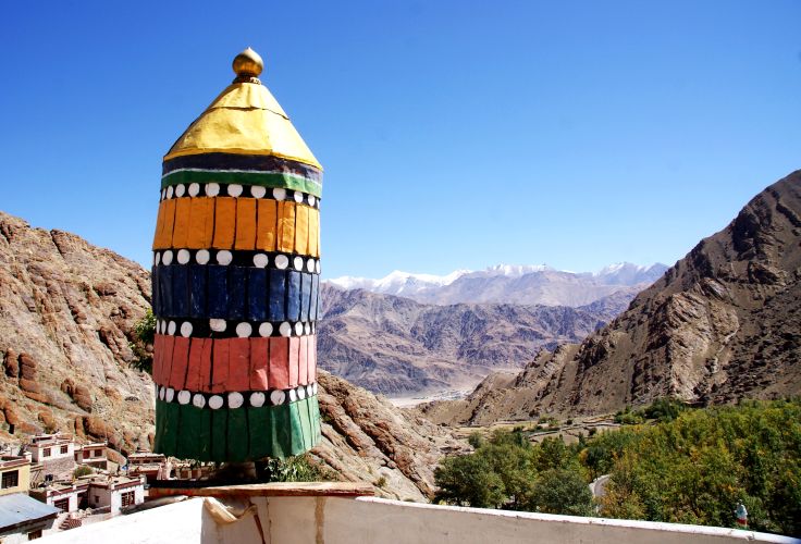 Vue depuis le monastère d'Hémis - Vallée de l'Indus - Ladakh - Inde