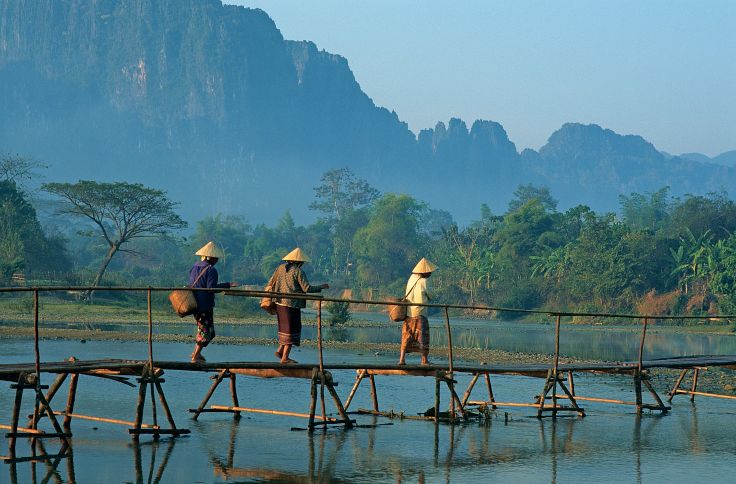 Rivière Nam Song - Vang Vieng - Laos