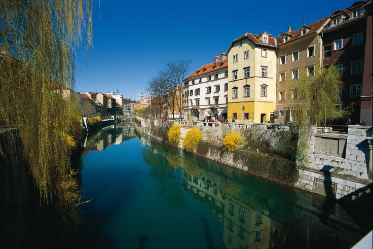 Rivière Ljubljanica - Ljubljana - Slovénie