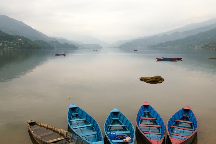 Lac Phewa à Pokhara - Région des Annapurna - Népal