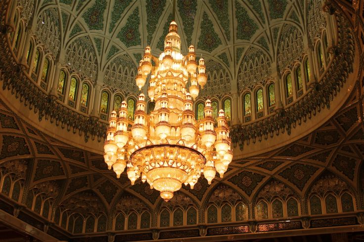 Intérieur de la Grande Mosquée de Mascate - Oman