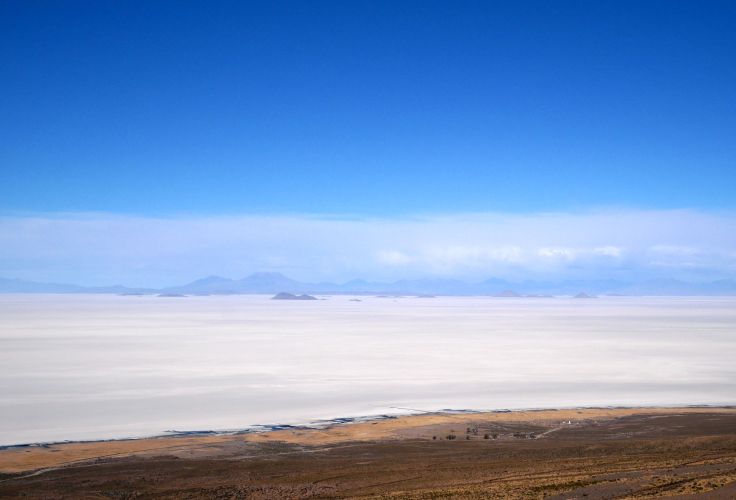 Salar d'Uyuni depuis le volcan Tunupa - Bolivie
