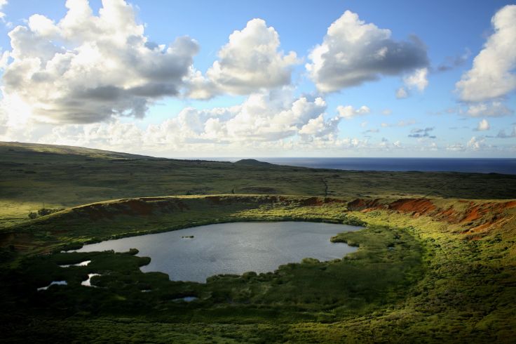 Volcan Rano Raraku - Ile de Pâques (Rapa Nui) - Chili