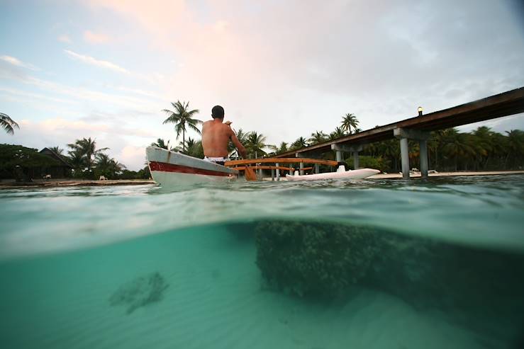 Pirogue - Atoll de Fakarava - Archipel des Tuamotu - Polynésie française
