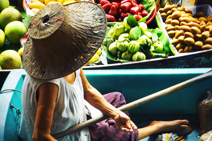 Marché flottant - Bangkok - Thaïlande