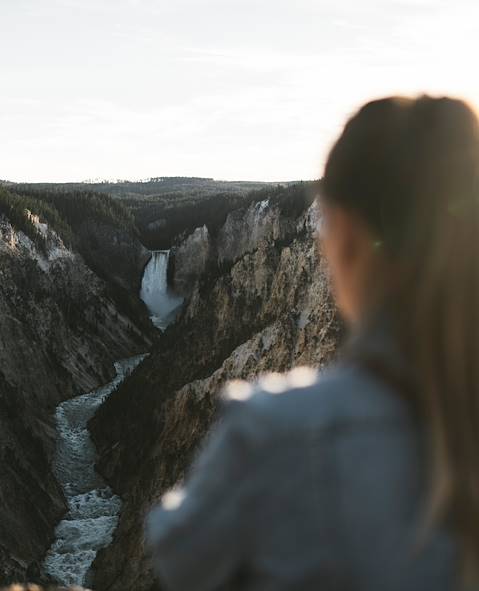 Upper Yellowstone Falls - Wyoming - États-Unis © Un Cercle