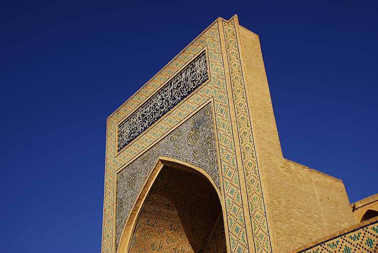 Détail de l'entrée de la Mosquée Kalon à Boukhara - Ouzbékistan