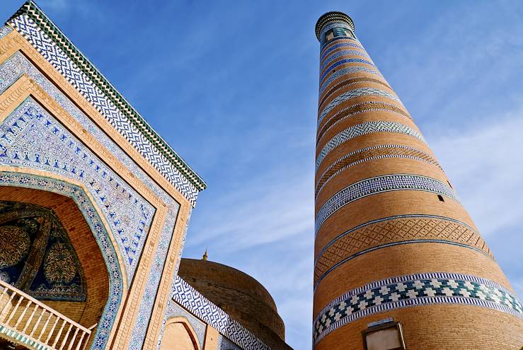 Minaret de la médersa Islam Khodja - Khiva - Ouzbékistan