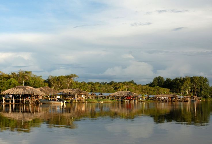 Village waraos - Delta de l'Orénoque - Venezuela