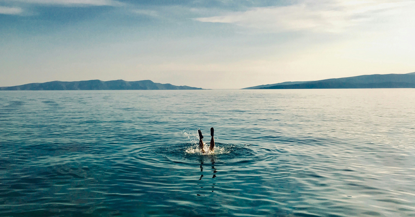 Pieds dans l'eau