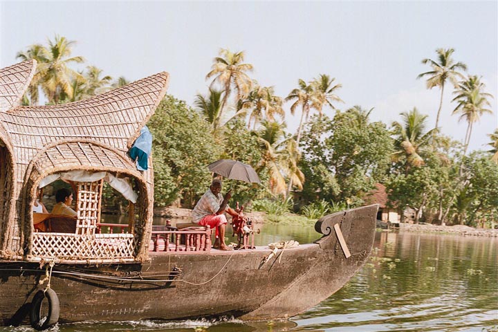 bateau à Kumarakom