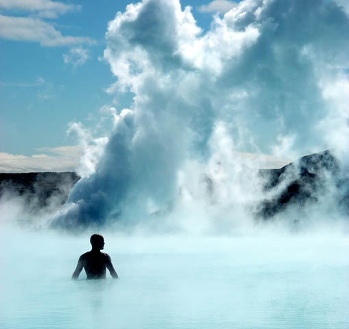 Bain au blue lagoon