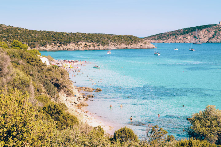 Plage de Tuerredetta en Sardaigne