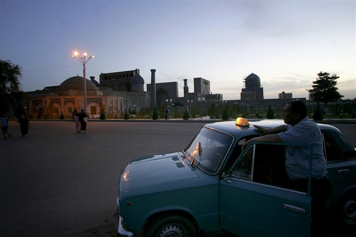 Taxi de Sacamande en Ouzbékistan