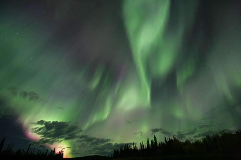 aurore boréale Yukon Canada