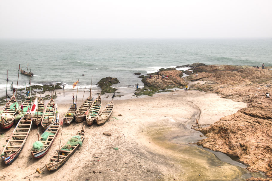 Barques au Ghana