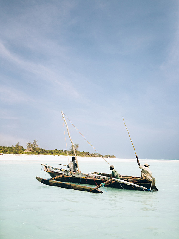 bateau à Zanzibar
