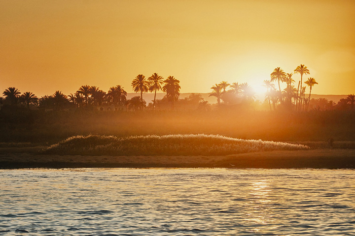 belle lumière sur les rives du Nil