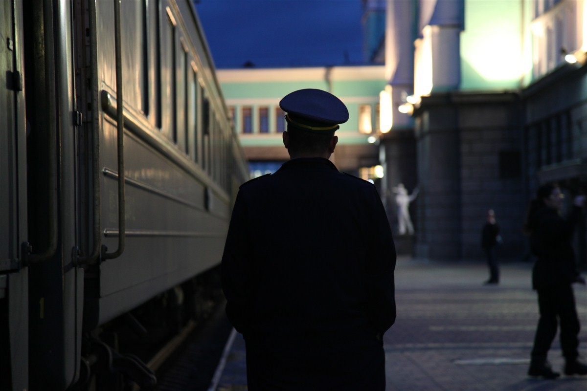 Chef de gare à Moscou