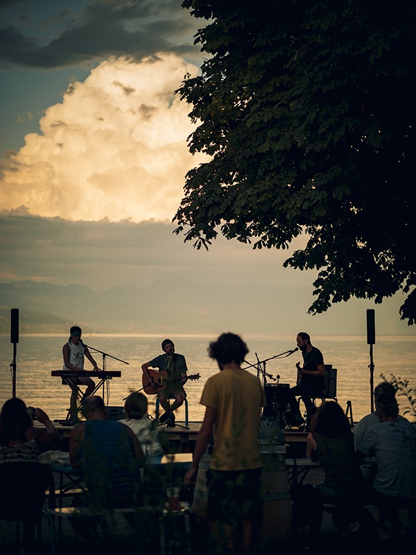 concert de jazz sur le lac léman