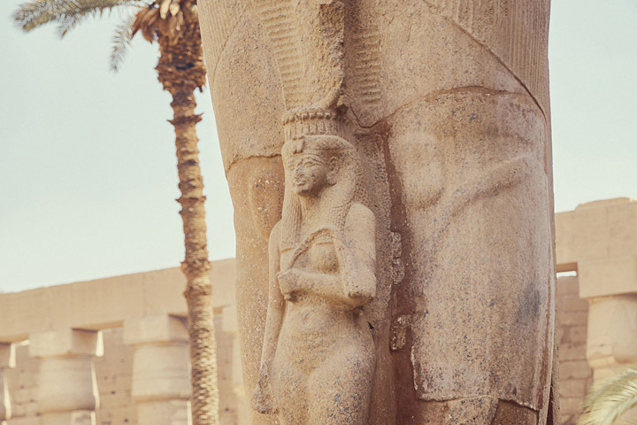 détail historique d'un monument Egyptien