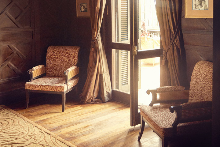 détail intérieur de l'hotel Winter Palace de Louxor