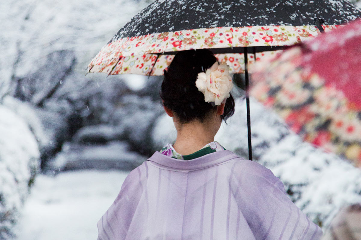 Neige à Kyoto