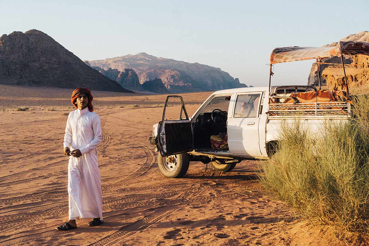 4x4 dans le désert de Jordanie