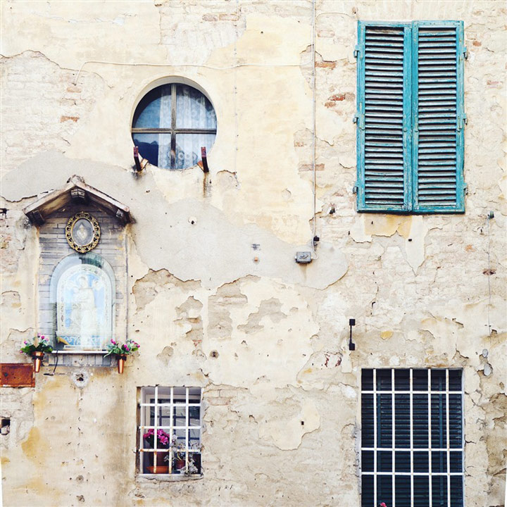 Jolie façade à Sienne