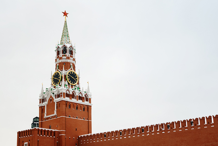 Toit du Kremlin à Moscou