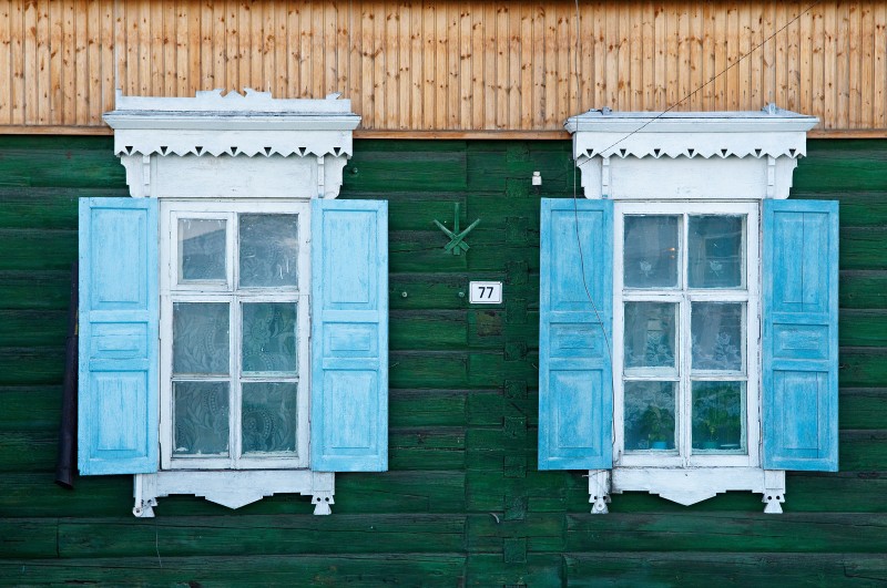 Les maisons de bois de Irkoutsk