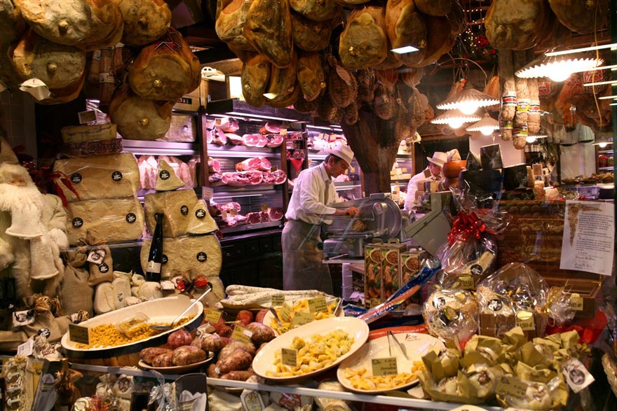 marché à Bologne