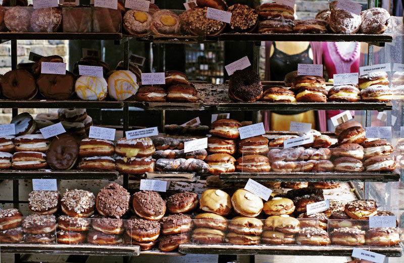 Stand de donuts à Londres