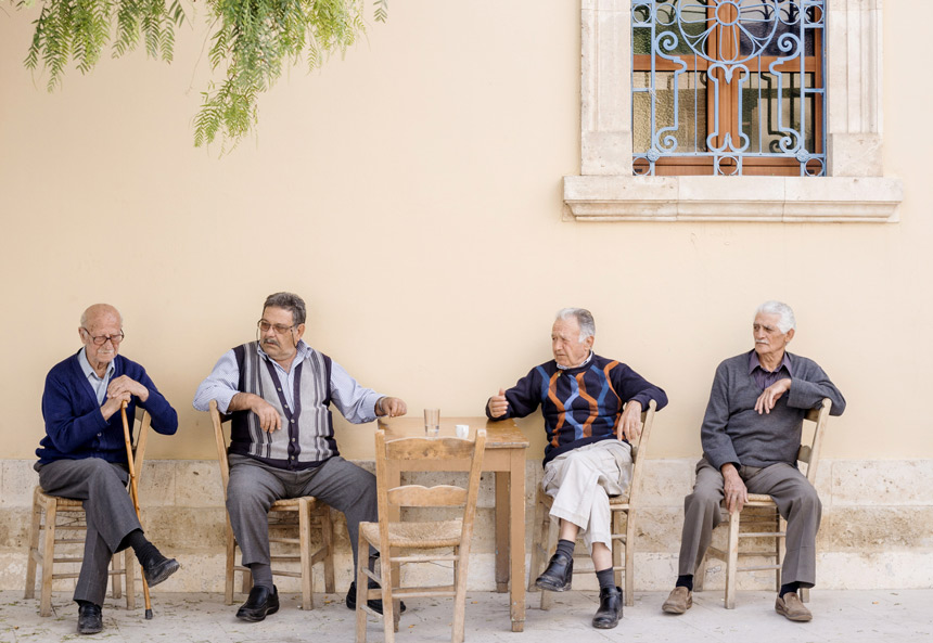 personnes agées grecs