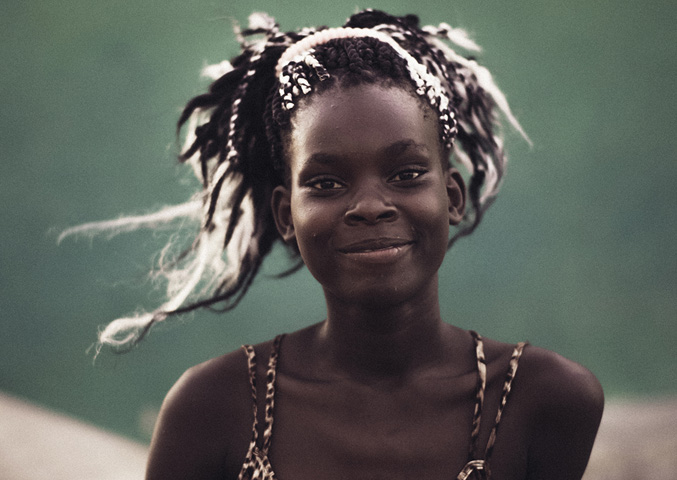 Portrait d'une femme au Mozambique