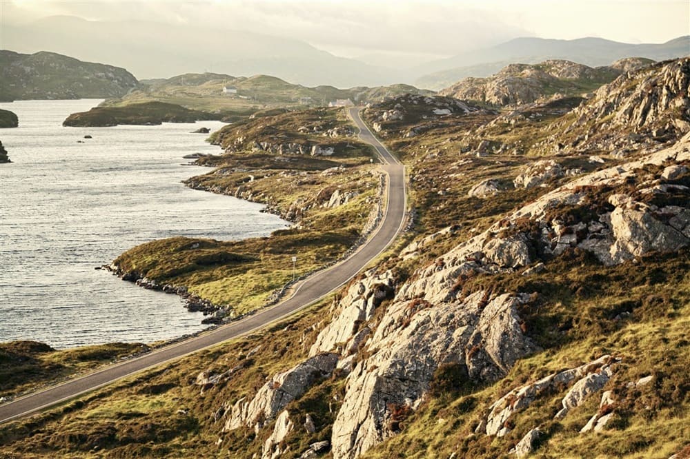 Route en Ecosse dans les Highlands