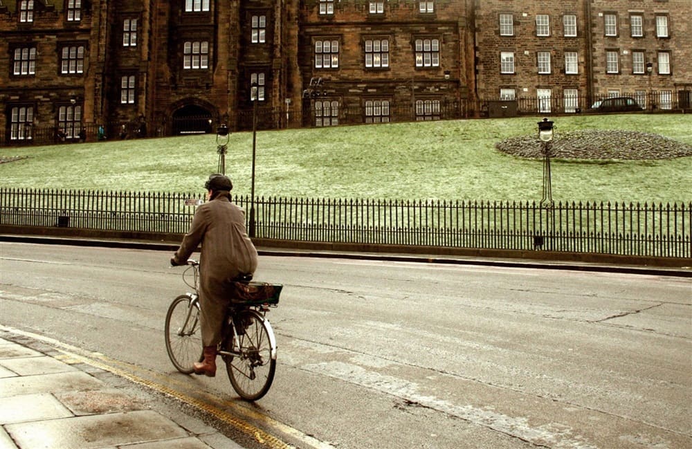 Scène de vie à vélo en Ecosse
